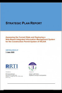 Cover Image of the D-04_Final Draft Strategic Plan Report (SPR) of Consultancy Services for Assessing the Current State and Deploying a Web-Based Integrated Information Management System for the Construction Permit System of RAJUK, under Package No. URP/RAJUK/S-7